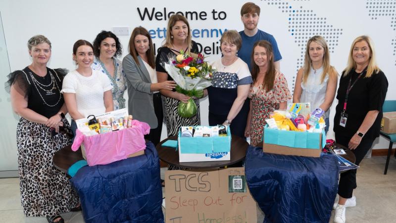 Letterkenny TCS staff raise €3,400 for St Colmcille Hostel for the Homeless
