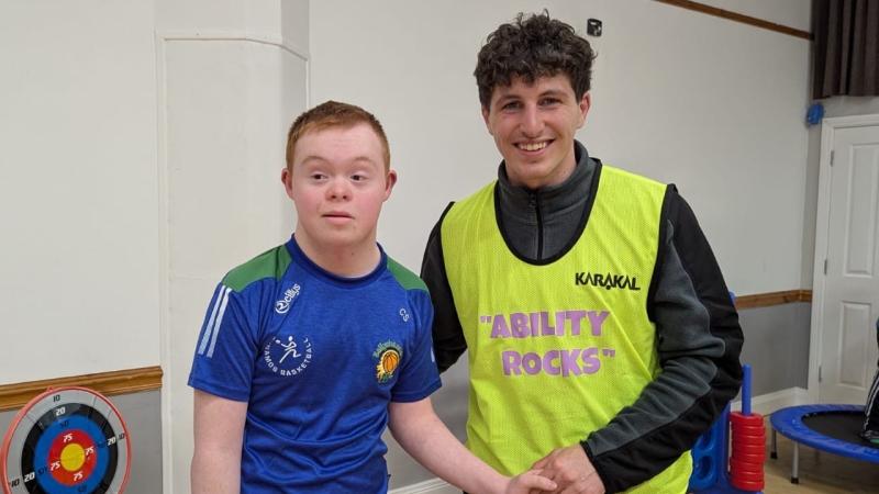 ‘Ability Rocks’ kids wish mentor and Donegal ace Finnbarr Roarty the best of luck 