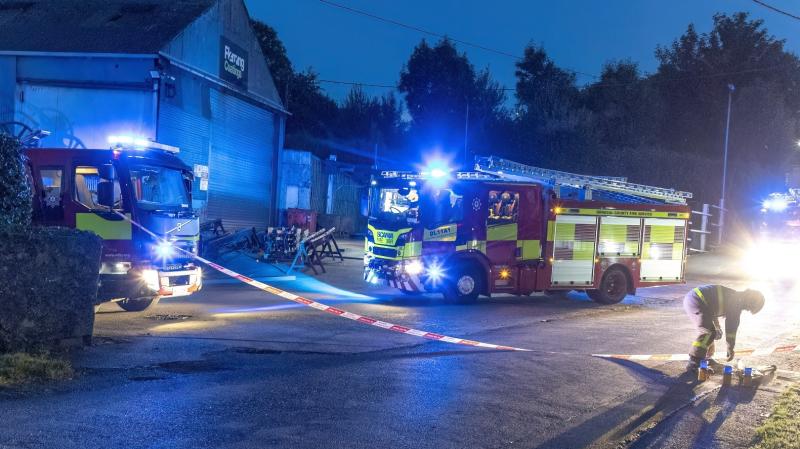 Fire crews battle major fire at  St Johnston business