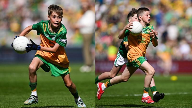 Donegal boys play in Croke Park at half-time before county’s triumph against Meath