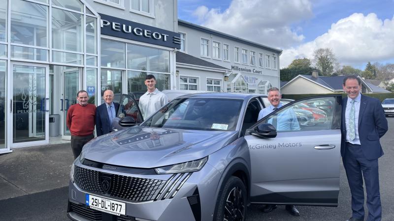 GAA star Michael Langan drives away in style with McGinley Motors Peugeot