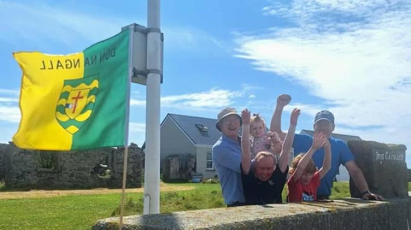Three generations of the Gallagher family are flying the flag on Iniscaorach