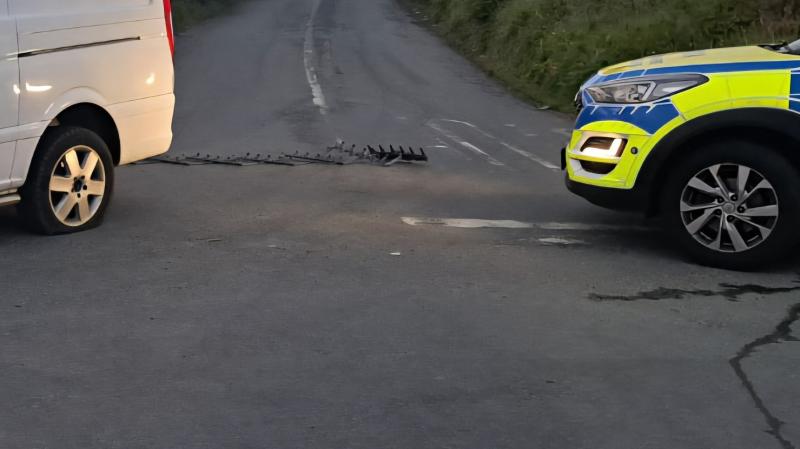 Suspected drink driver stopped by stinger device arrested on a litany of offences