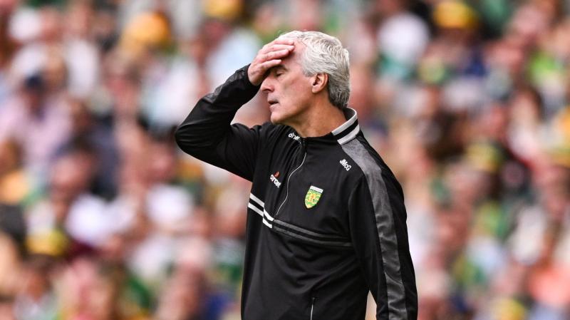 Donegal boss Jim McGuinness: ‘We just didn’t perform - that’s the bottom line’