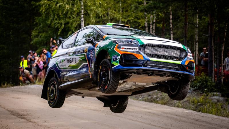 Donegal driver Eamonn Kelly takes stage win at Rally Finland