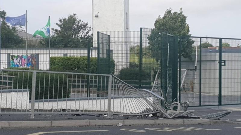 Overnight collision ‘badly damages’ barriers at Creeslough NS