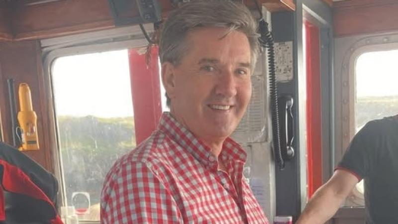 Daniel O’Donnell takes the wheel of Arranmore Ferry ahead of island concert