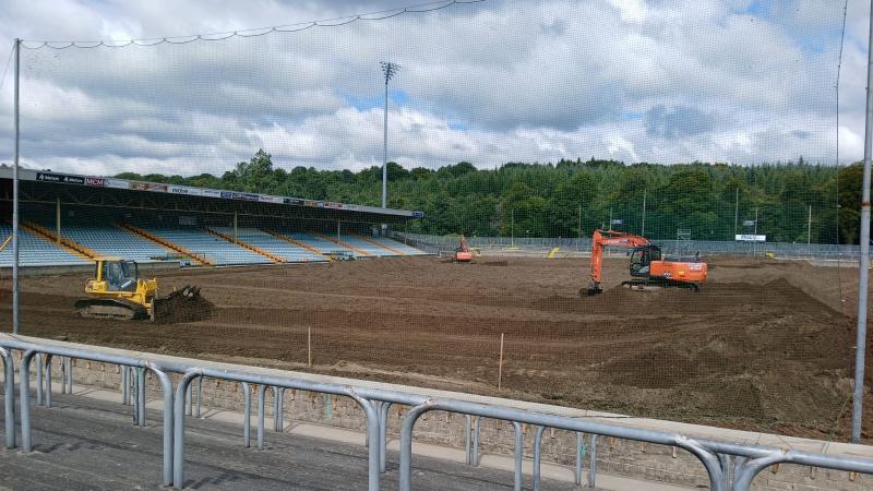 Diggers move in to lay new pitch at Mac Cumahill Park in Ballybofey