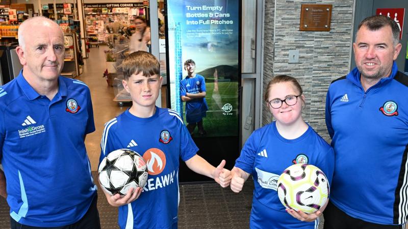 Delight as Buncrana Hearts FC turns empty bottles and cans into a big win 