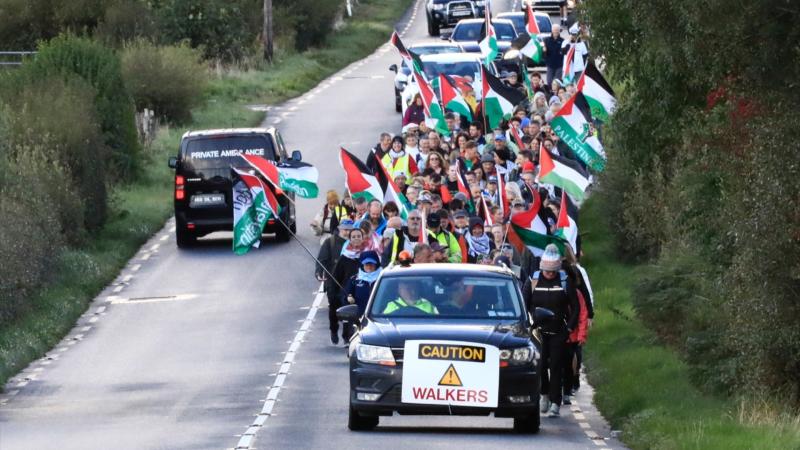 'An incredible, emotional day,'  Long March for Gaza organisers in Inishowen say