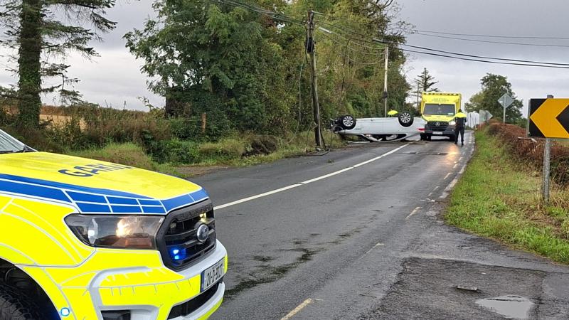 Car ends up on its roof following another collision at Inishowen accident blackspot