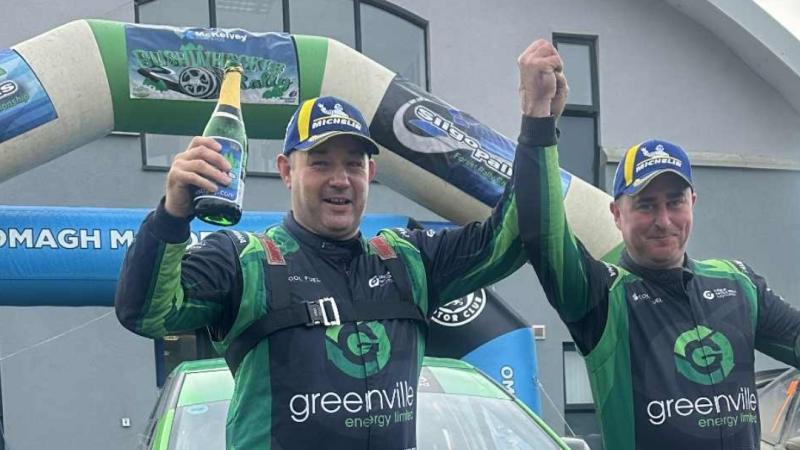 Paddy McCrudden and Jason Mitchell crowned Sligo Pallets Forestry Rally winners 