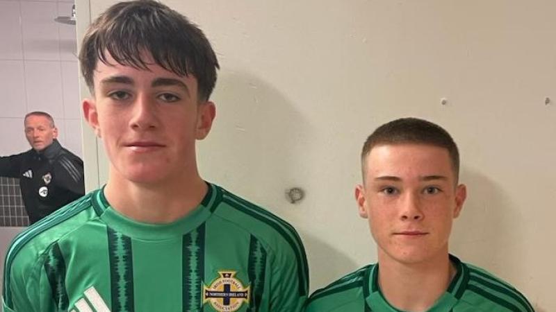 Odhran McHugh and Lukas Doherty net for Northern Ireland Under-16s