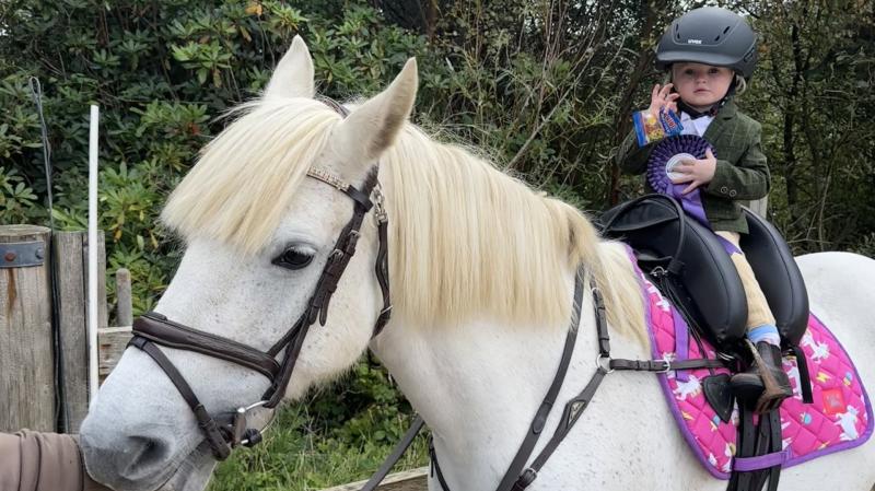 Charity show jumping competition in memory of Noreen McGarvey for Donegal Hospice