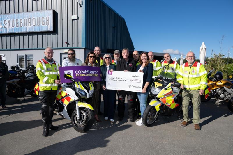 Blood Bikes Northwest nominated to receive €26,000 in funding