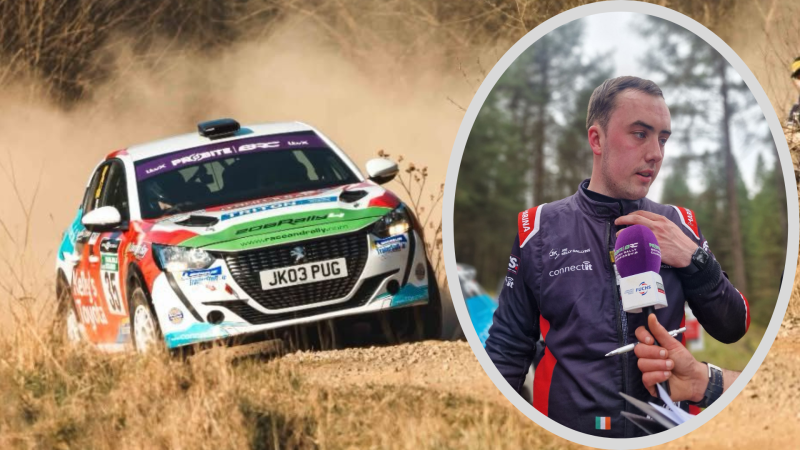 Mountcharles' Joe Kelly nominated for Billy Coleman Young Rally Driver of the Year