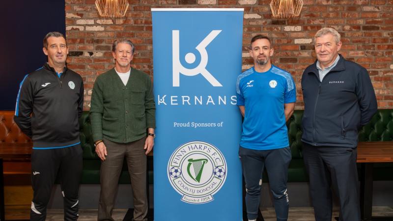 Finn Harps renew partnership with Kernans ahead of 2026 League of Ireland season 