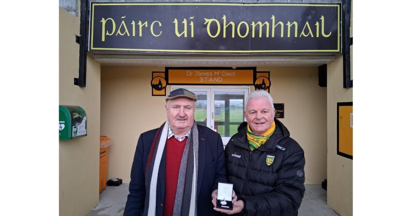 Former Donegal player gets his Dr McKenna Cup medal after 50 years