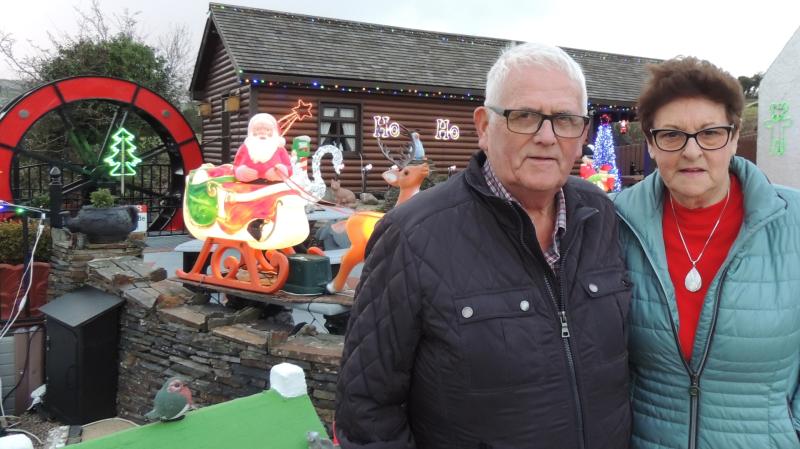 Moville couple light up their home for Christmas to raise money for charity