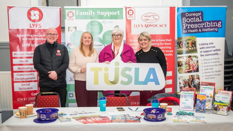 Showcasing Donegal community support services at Tusla's informative event