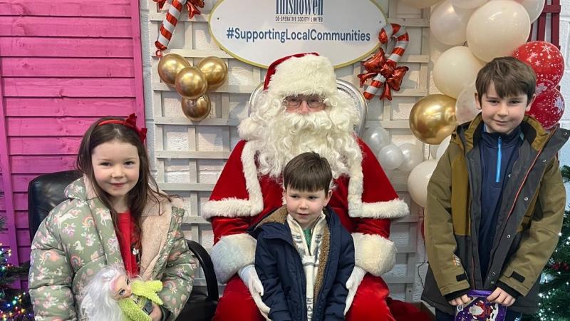 Inishowen Co-Op wishes everyone a Happy Christmas, as Santa Claus arrives in style