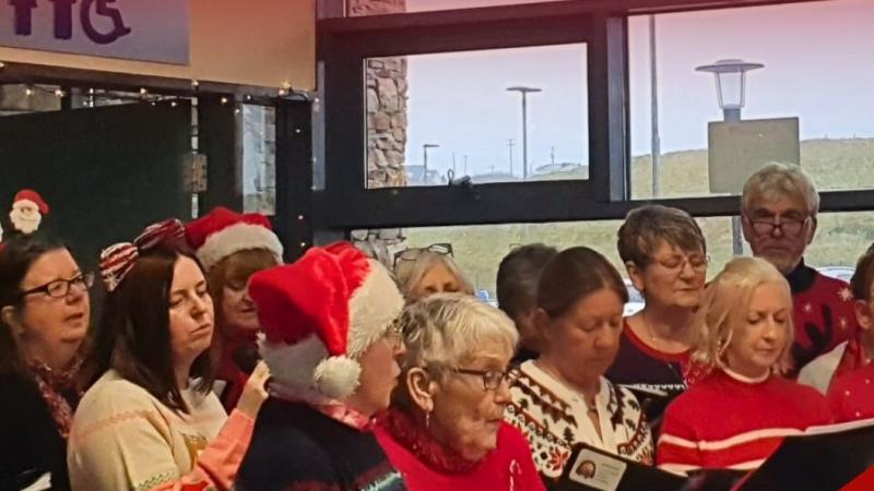 Charity and Christmas spirit with the Rosses Pop Choir at Donegal Airport