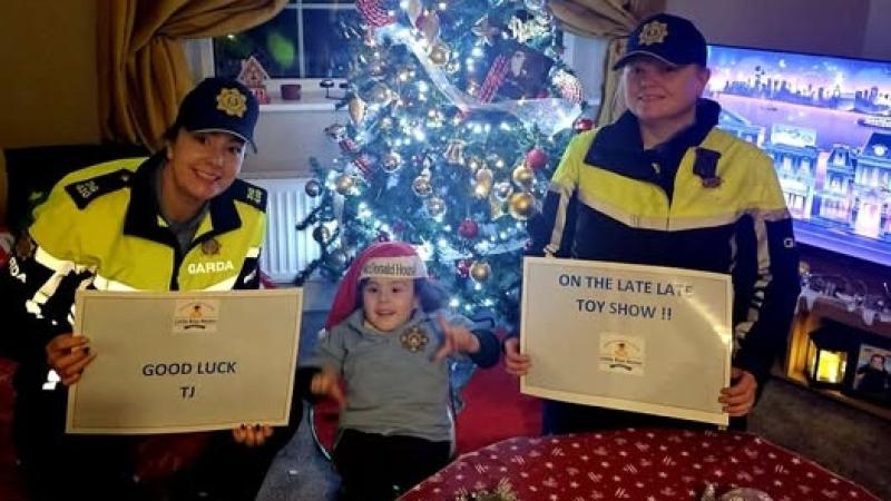 Donegal gardaí backing Honorary Garda TJ ahead of The Late Late Toy Show
