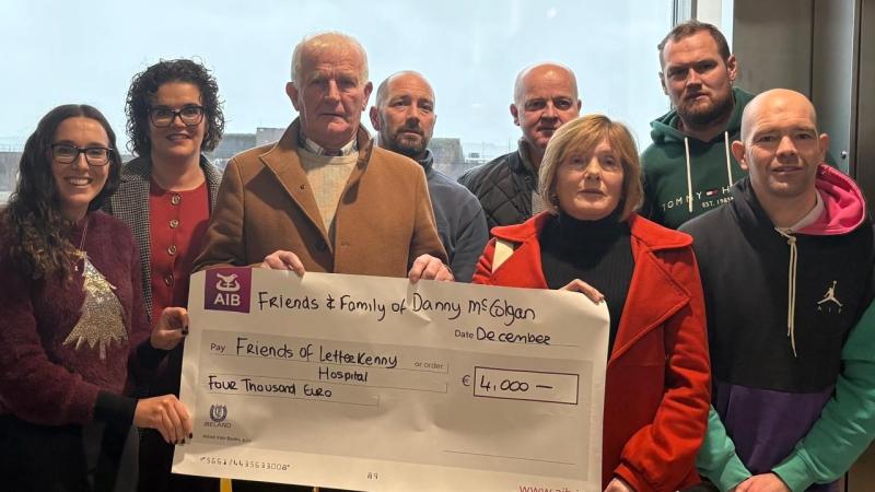 More than €8,000 donated to charity in memory of much-loved Inishowen man
