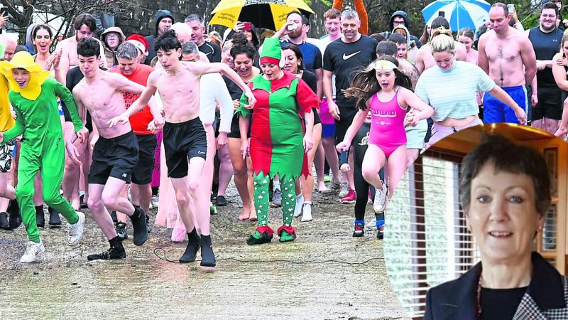 Redcastle pays tribute to beloved postmistress Elizabeth with annual New Year&rsquo;s swim