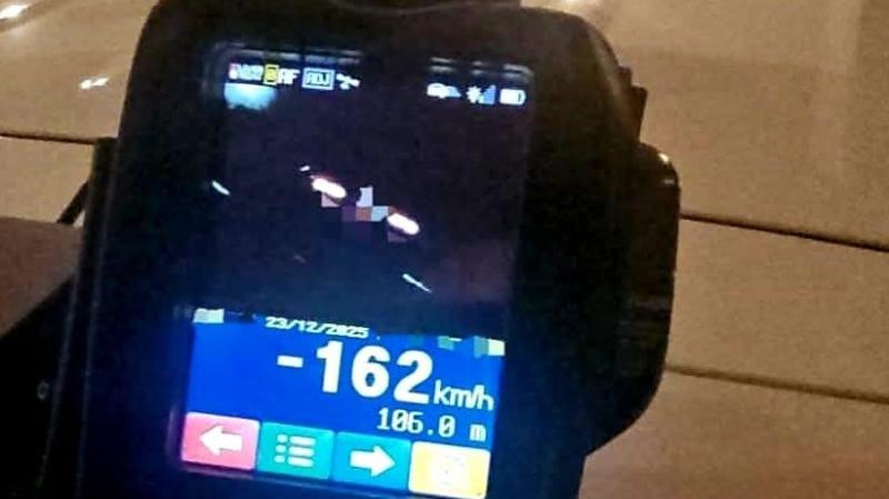 Donegal driver arrested having been clocked at a speed of 162kph 