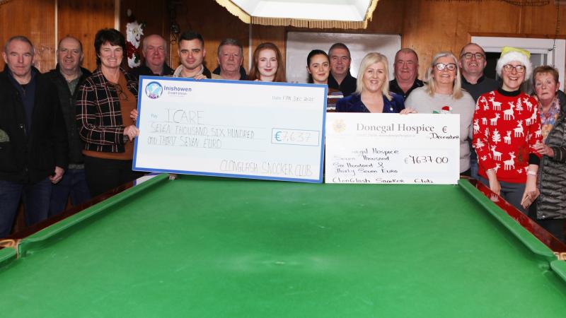 Remarkable Buncrana snooker club raises tens of thousands of euro for good causes