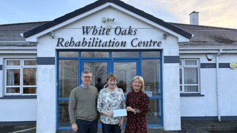 Moville charity shop donates over &euro;4,000 to White Oaks Rehabilitation Centre 