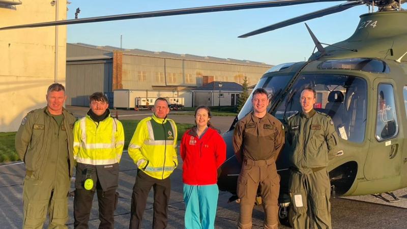 Family of newborn twins flown back to Donegal by Air Corps express their gratitude