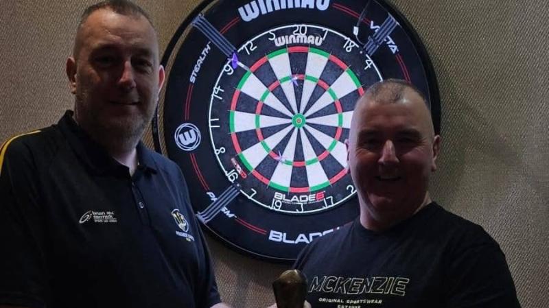 Donegal Darts member Chris Dunnion hits a nine-darter in Lifford