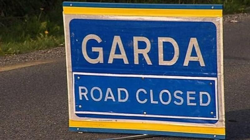 Emergency road closure to facilitate removal of crashed lorry in Redcastle field