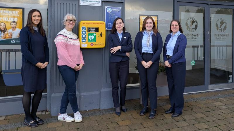 Lifesaving defibrillator erected in Carndonagh, courtesy of Inishowen Credit Union