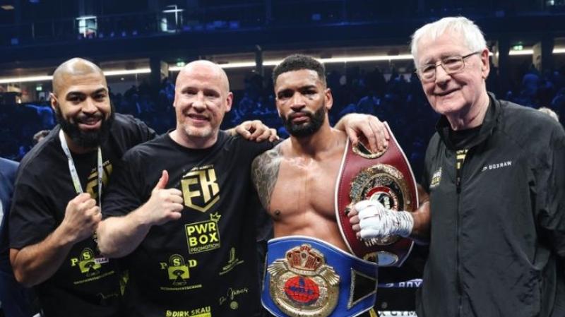 Special night as west Donegal father and son share corner in title win in Germany