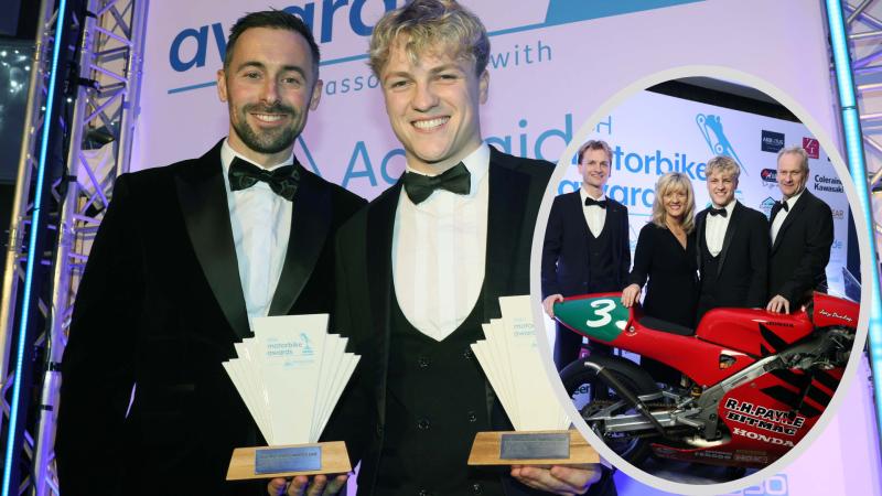 SuperSport Champion Rhys Irwin honoured at Irish Motorbike Awards