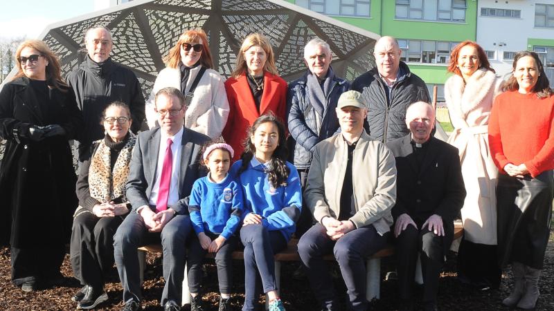 International artist launches 'stunning' work at Scoil Mhuire, Stranorlar
