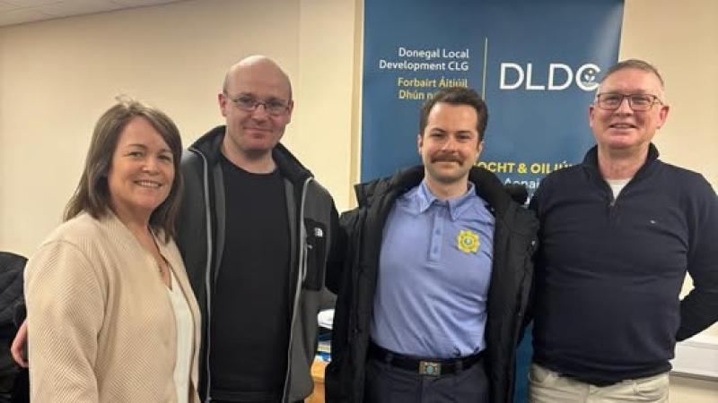 DLDC Gaoth Dobhair staff receive surprise visit from The Young Offenders star