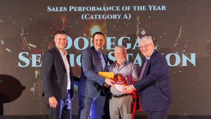 Donegal Service Station wins national sales performance award