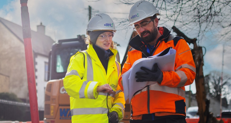 Traffic management in place for replacement of water mains in Ardara