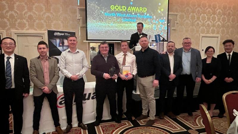 North West Alarms win Gold Partner Award at the Dahua Technology Awards in Dublin