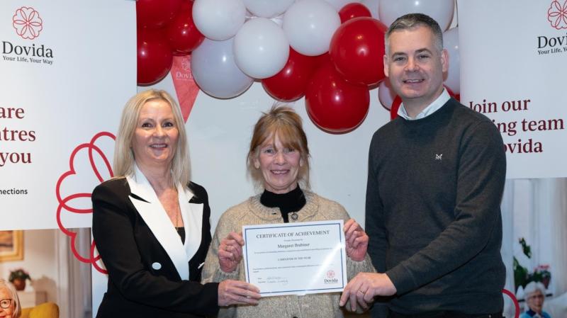 &lsquo;Heart and devotion&rsquo; - Margaret Brabiner named Dovida Donegal Caregiver of the Year