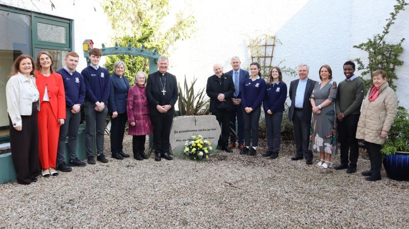 Bishop Niall Coll celebrates Mass on visit to Deele College in Raphoe