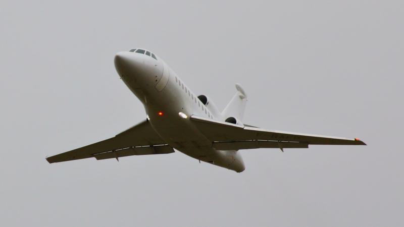 Luxury business aircraft spotted flying over Donegal skies