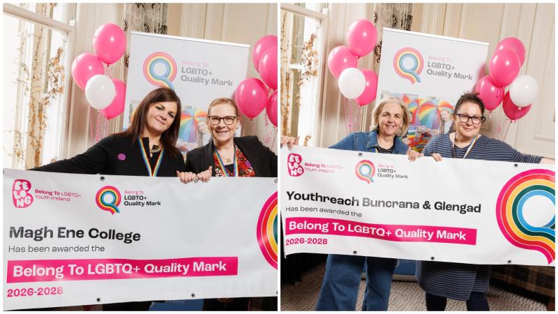 Bundoran school and Inishowen youth group awarded LGBTQ+ Quality Mark