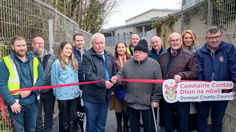 Ribbon cut to mark the official opening of Drumboe Walkway