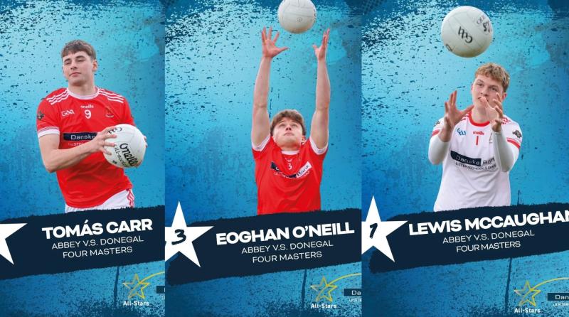 Three Ulster Colleges Football All-Stars for Abbey Vocational School