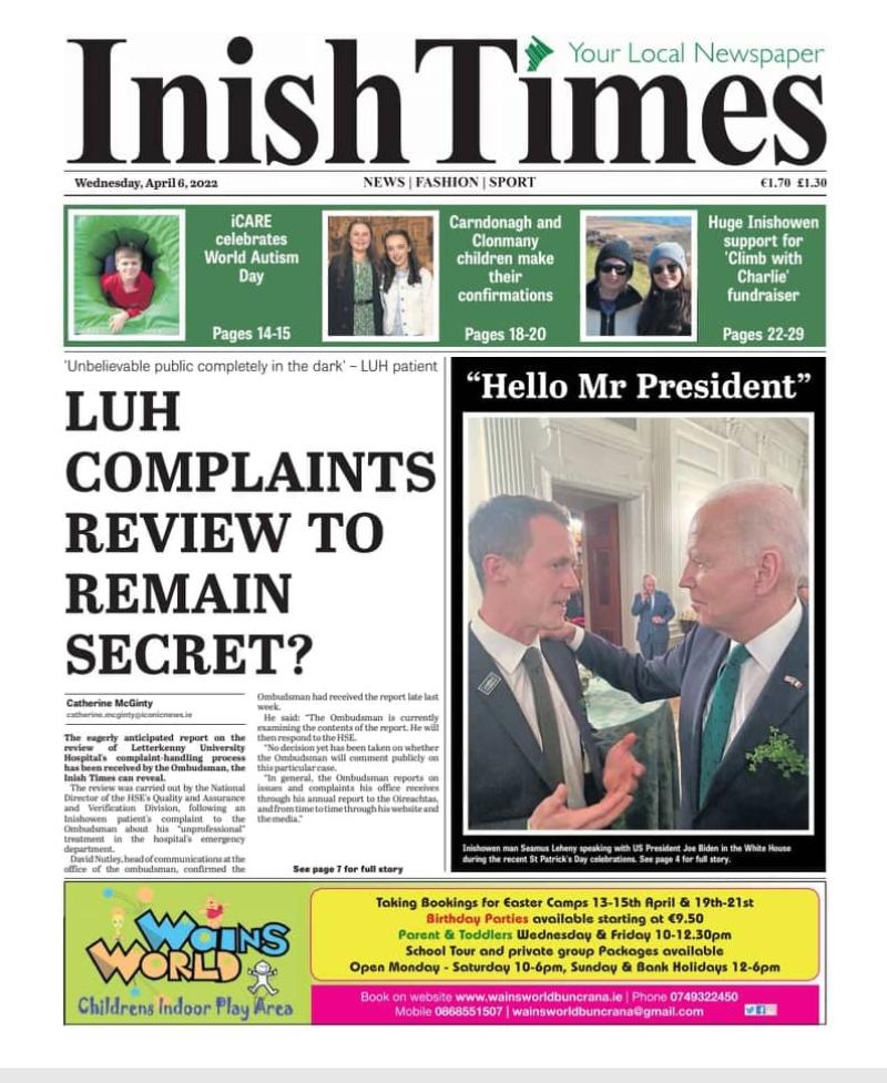 Inish Times, April 6, 2022.